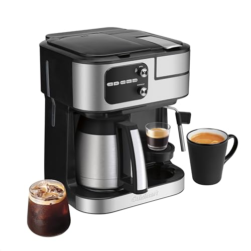 Cuisinart Coffee Center Barista Bar 4-in-1 Coffee Maker, Single-Serve Pods Compatible, Coffeemaker, Three Brewing Sizes, SS-4N1MBNAS, Black