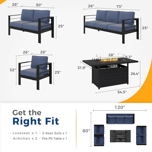 Solaste Aluminum Patio Furniture Set