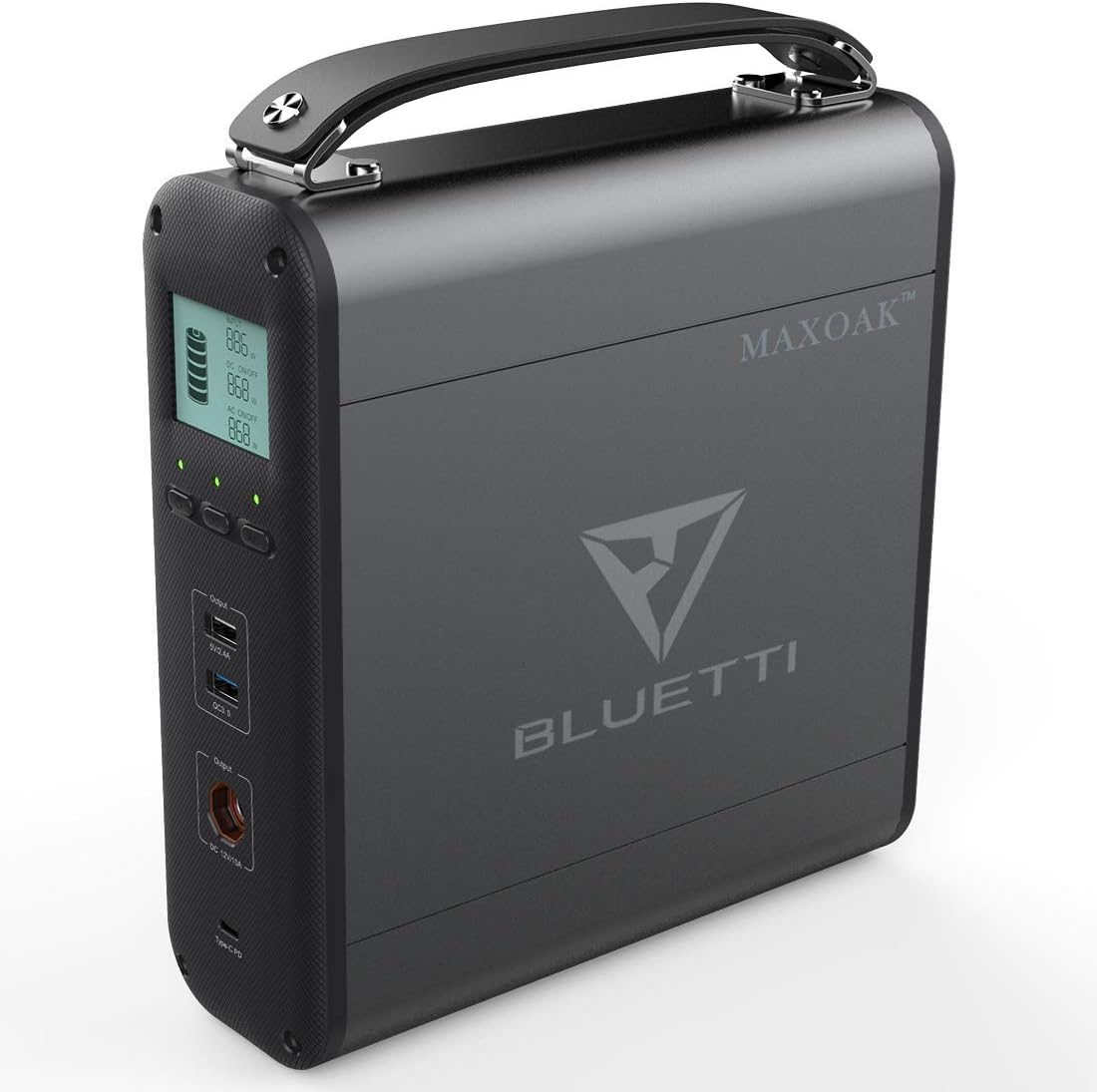 MAXOAK Portable Power Station 1500Wh 1000W Backup Lithium Battery Pure Sine Wave AC Outlet Solar Generator w/ MPPT for Outdoors Camping Home