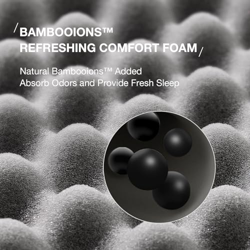Novilla Twin Mattress, 12 Inch Gel Memory Foam Mattress Twin in a Box, Bamboo Charcoal Foam & Breathable Soft Cover for Clean, Peaceful Sleep