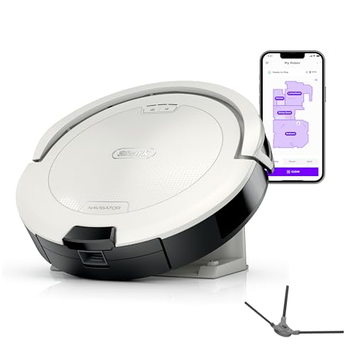 Shark Navigator Robot Vacuum and Self-Empty Base with Bagless 60-Day Capacity Self-Empty Base, SmartPath Navigation, Powerful Pet Hair Pickup