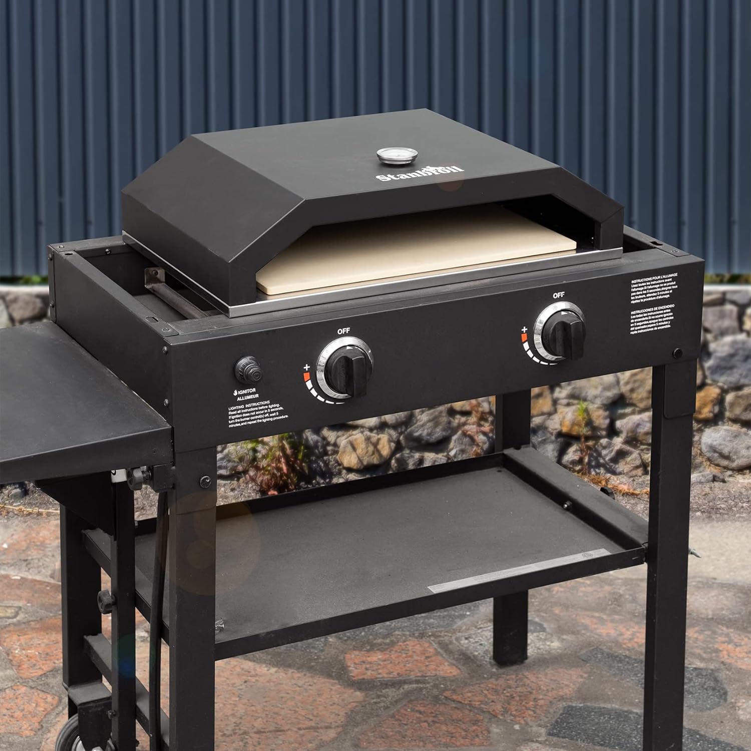 Stanbroil Outdoor Pizza Oven Pizza Maker for Blackstone 22", 28" Tabletop Griddles Cooking Station