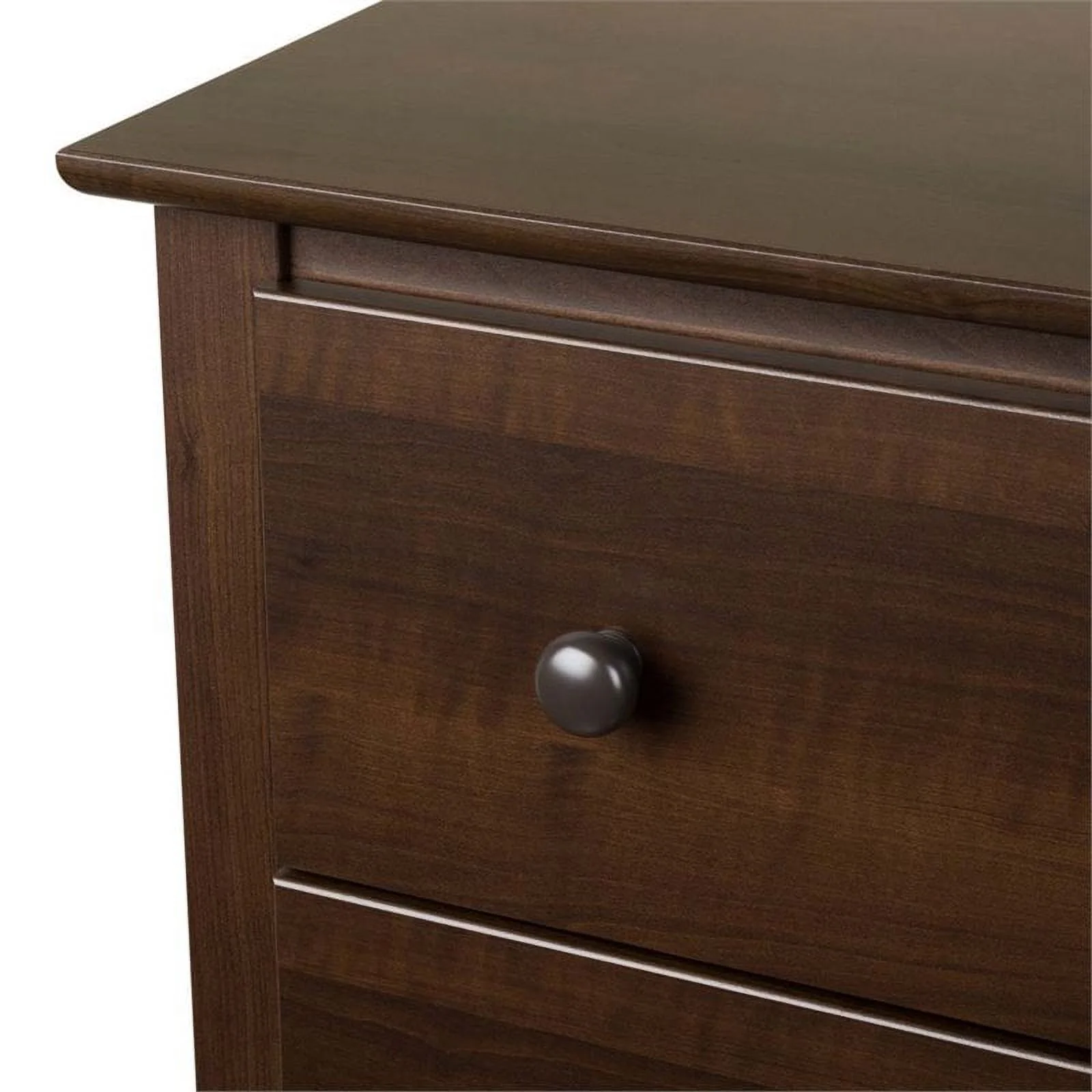 Home Square 5-Piece Set with 2 Night Tables Chest Dresser and Tall Nightstand