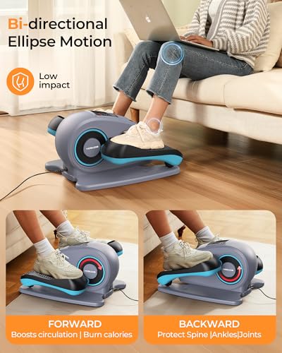 YOSUDA Under Desk Elliptical Electric,Ellipse Leg Exerciser for Seniors