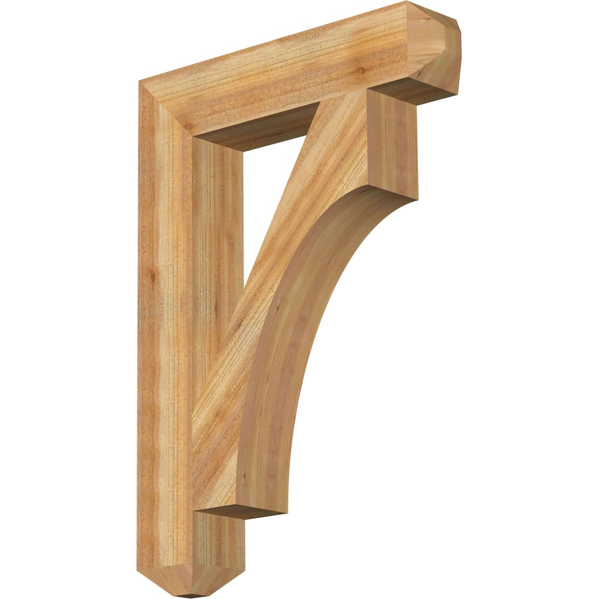 6x22W x 30x22D x 42x22H Westlake Craftsman Rough Sawn BRACKET, Western Red Cedar