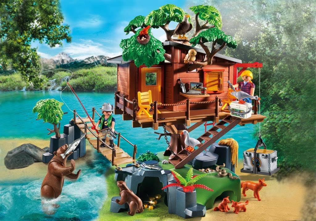 Playmobil Wildlife Adventure Tree House Playset