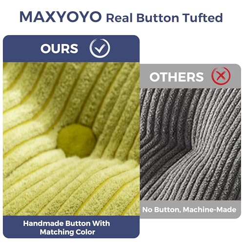 MAXYOYO Folding Sofa Bed, Convertible Sleeper Chair with Pillow Foldable Mattress with Back Support