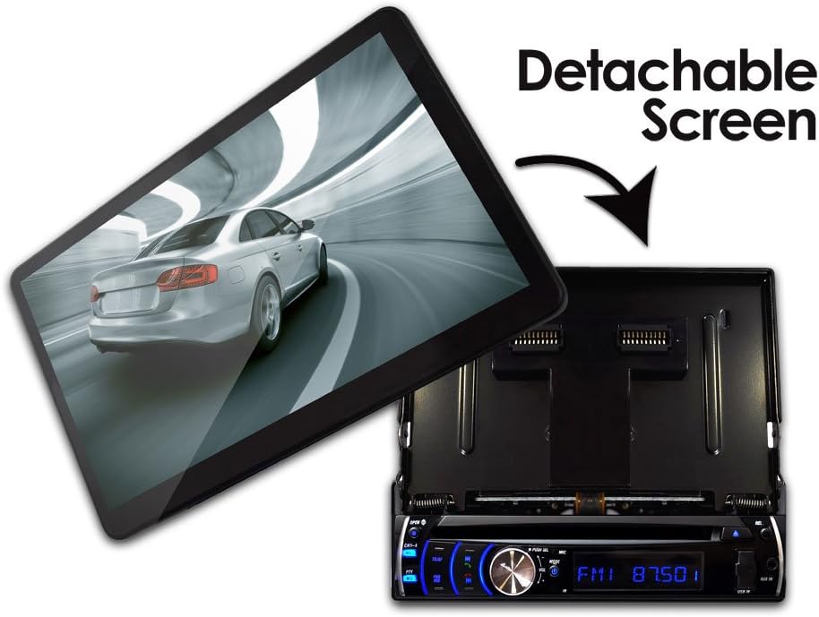 Pyle PLD10BT 10.1-Inch Motorized Touchscreen Bluetooth Receiver Multimedia System with Built-In DVD Player