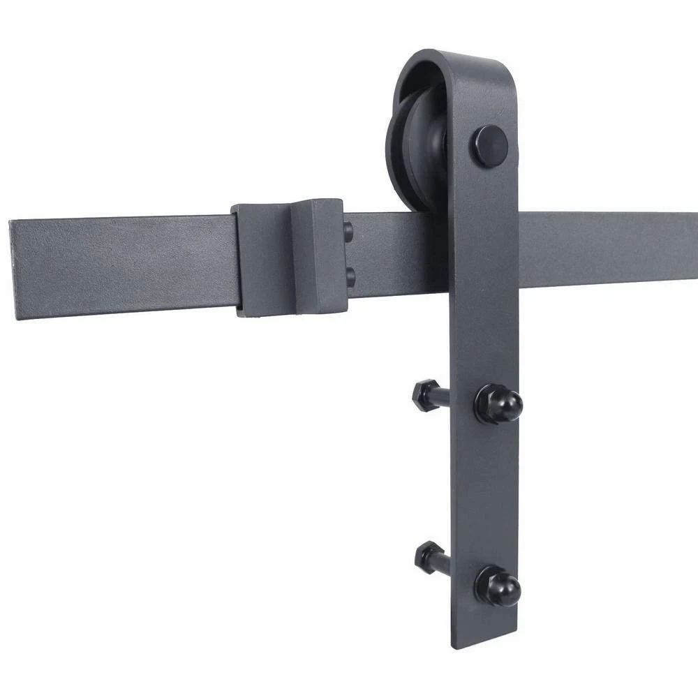 CALHOME Z Bar Pre Assembled Stained Sliding Barn Door w/ Hardware Kit - 36 x 84 - Colonial Maple