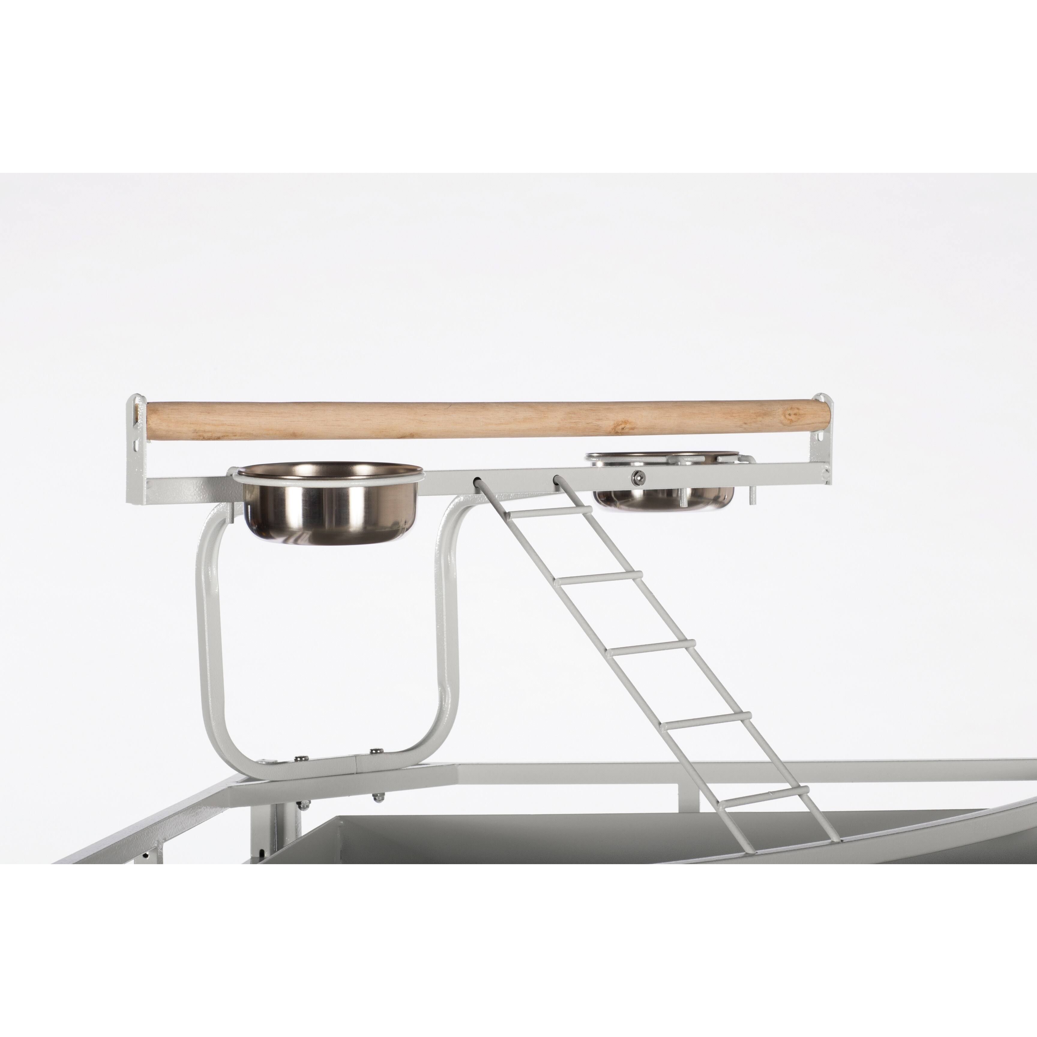 Prevue Hendryx White Corner Parrot Cage