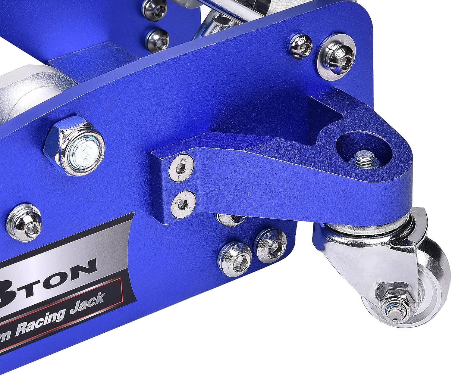 Power Zone 680068 Dual Pump Quick Lift 3 Ton Aluminum Racing Jack, Lift Range: 3-3/4” to 19-3/32”