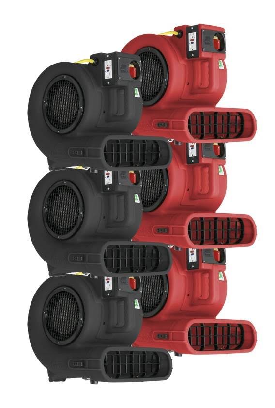 B-Air Dryers Vp-33 ETL / Red Grizzly 1/3 HP Carpet Dryer- Air Mover