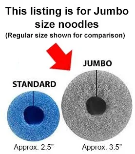 Jumbo Clamp-On Foam Noodles 6 Pack - Lime