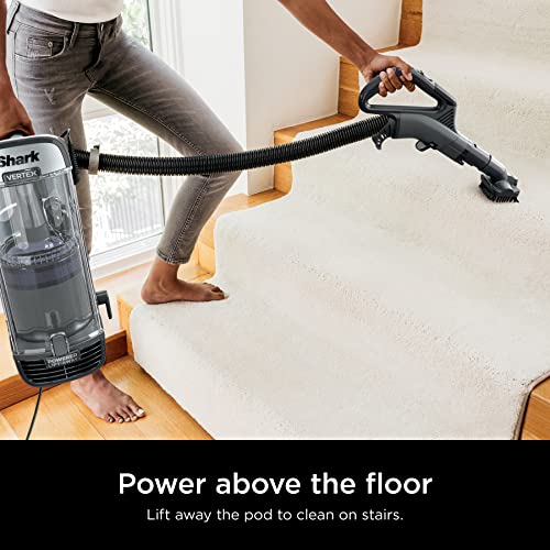 Shark Upright Vacuum, Stratos with DuoClean PowerFins, HairPro, Powered Lift-Away, Self-Cleaning Brushroll, & Odor Neutralizer Technology, Navy