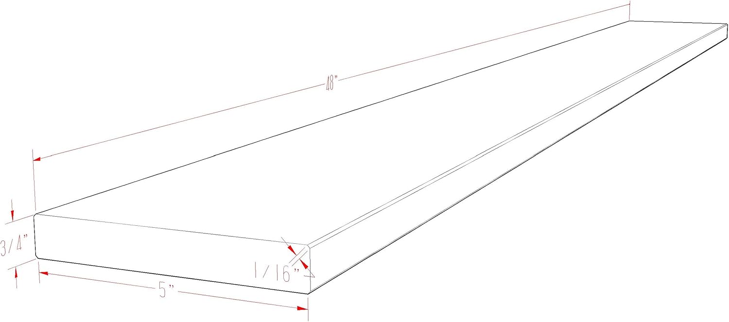 Carrara Marble Threshold (Marble Saddle) - Polished - (6 x 48)