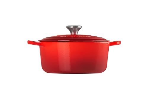 Le Creuset Enameled Cast Iron Signature Round Dutch Oven, 5.5 qt., Cerise