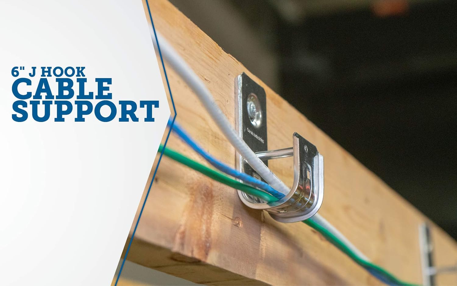 Southwire SW-JHK-21 6 Cable Support J-Hook, Holds 450 Cat 5E Wires