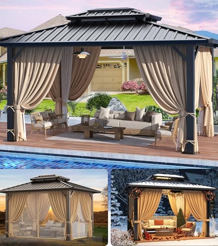 Hoteel 6x8ft Hardtop Grill Gazebo