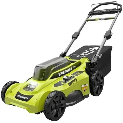 RYOBI 40V HP Brushless 21 in. Cordless Battery Walk Behind Self-Propelled Lawn Mower with (2) 6.0 Ah Batteries and Charger - Curated Treasures Market