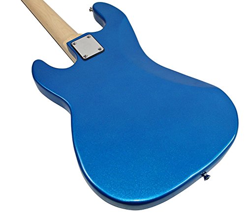 Beginner Series Bass Guitar Bundle with 15-Watt Amp, Gig Bag, Instrument Cable, Strap, Picks, and Polishing Cloth - Sunburst