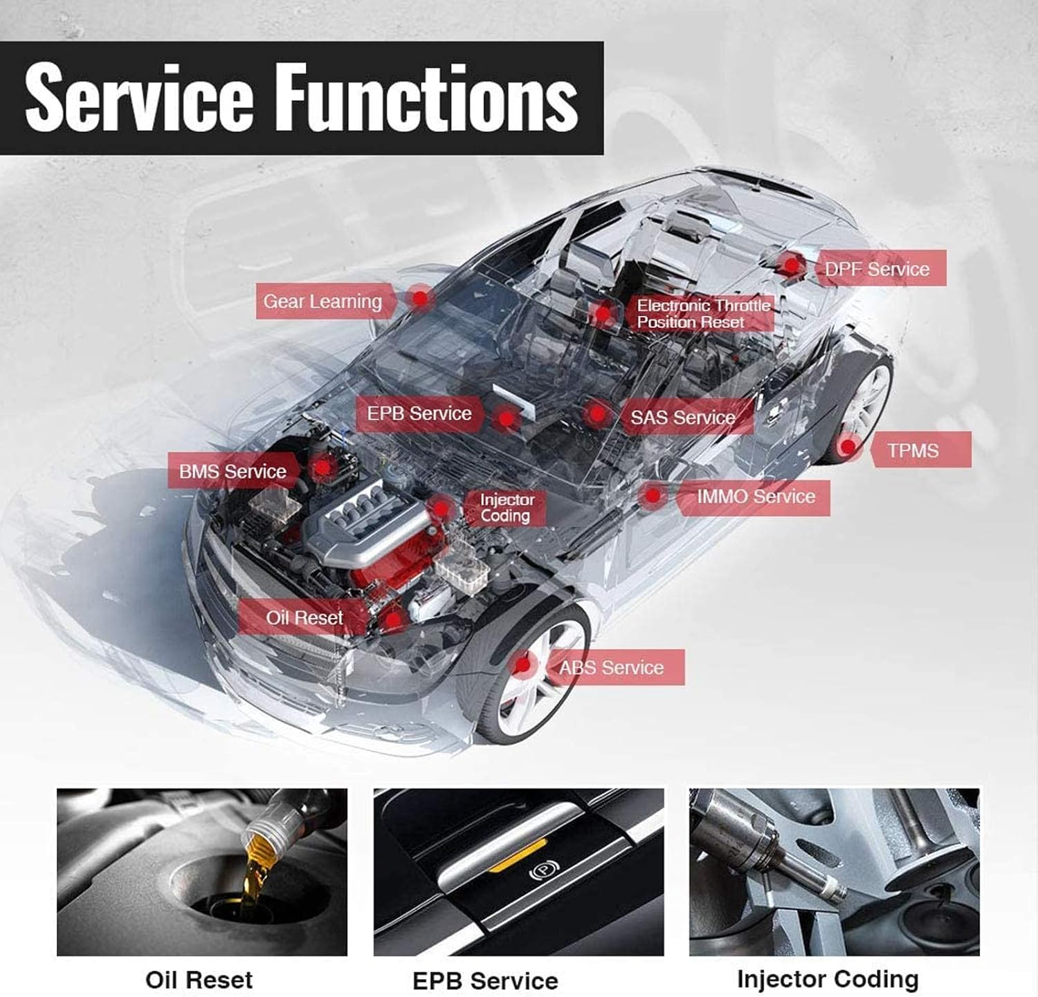 Autel MaxiSys MS906 Automotive Diagnostic Scanner with Bi-Directional Control, Key Fob Programming, ECU Coding
