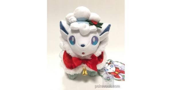 Pokemon Center Original Plush Doll Alola Vulpix Christmas 2017 Japan Official
