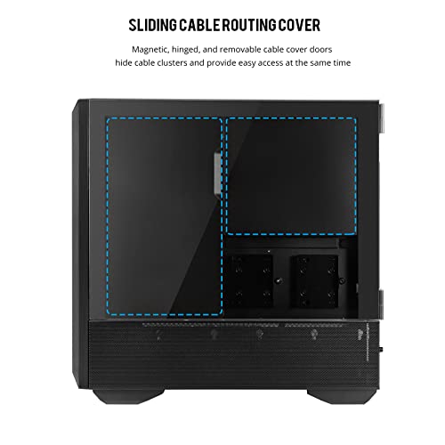 LIAN LI LANCOOL III E-ATX PC Case, Spacious RGB Gaming Computer Case with Hinged Tempered Glass Doors, Fine Mesh Panels