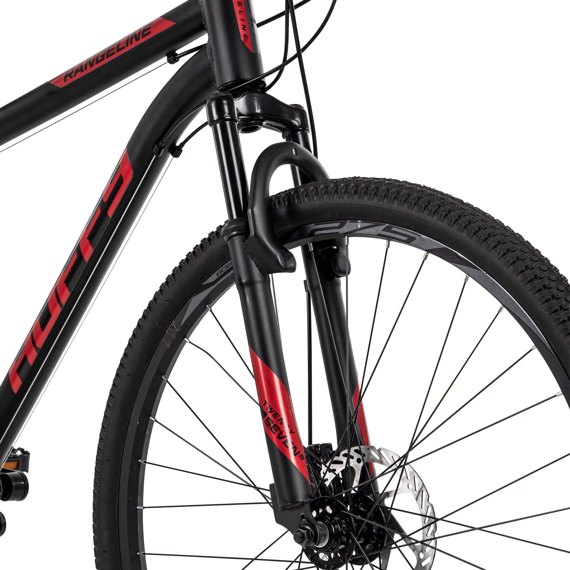 Huffy 27.5 in. Rangeline Men's Mountain Bikes, Black and Red