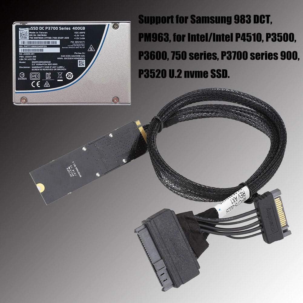 Connecting Cable to NVMe SSD Drives U.2 to M.2 Cable SF-8639 Connecting Cable for 750 P4610 983