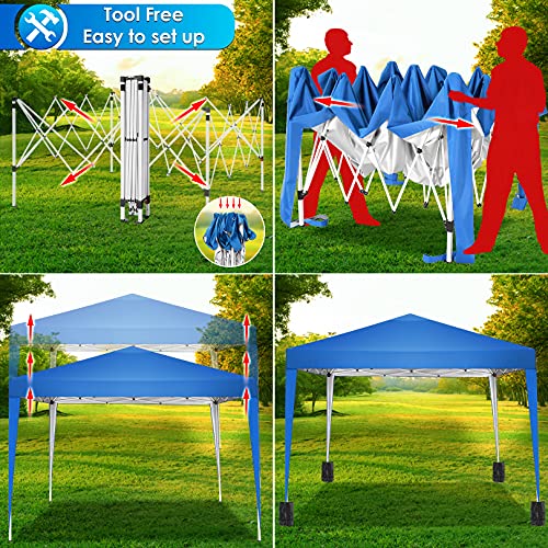 COBIZI Canopy 10x20 Pop Up Canopy Tent with 6 Sidewalls Party Tents for Parties Weddings Backyard Waterproof Canopy Outdoor Commercial Canopy Event