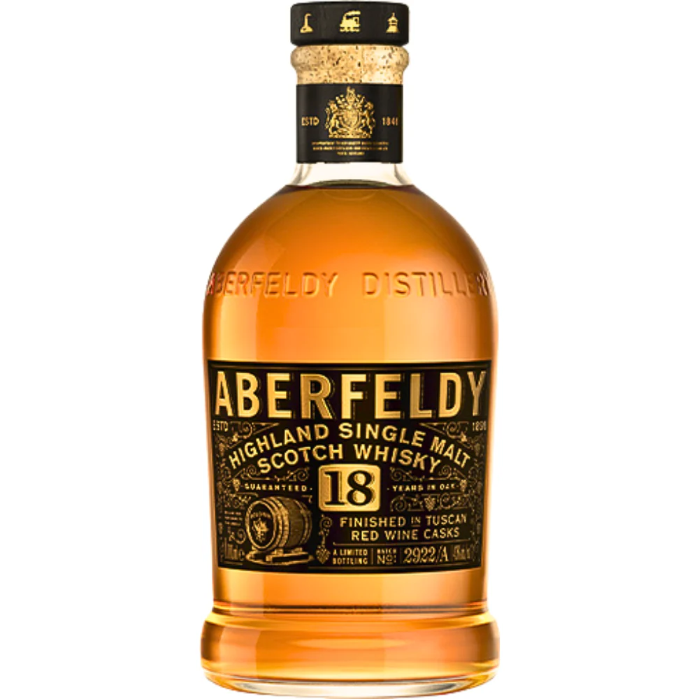 Aberfeldy 18 Year Old Single Malt Finished In Tuscan Red Wine - Nestor Liquor