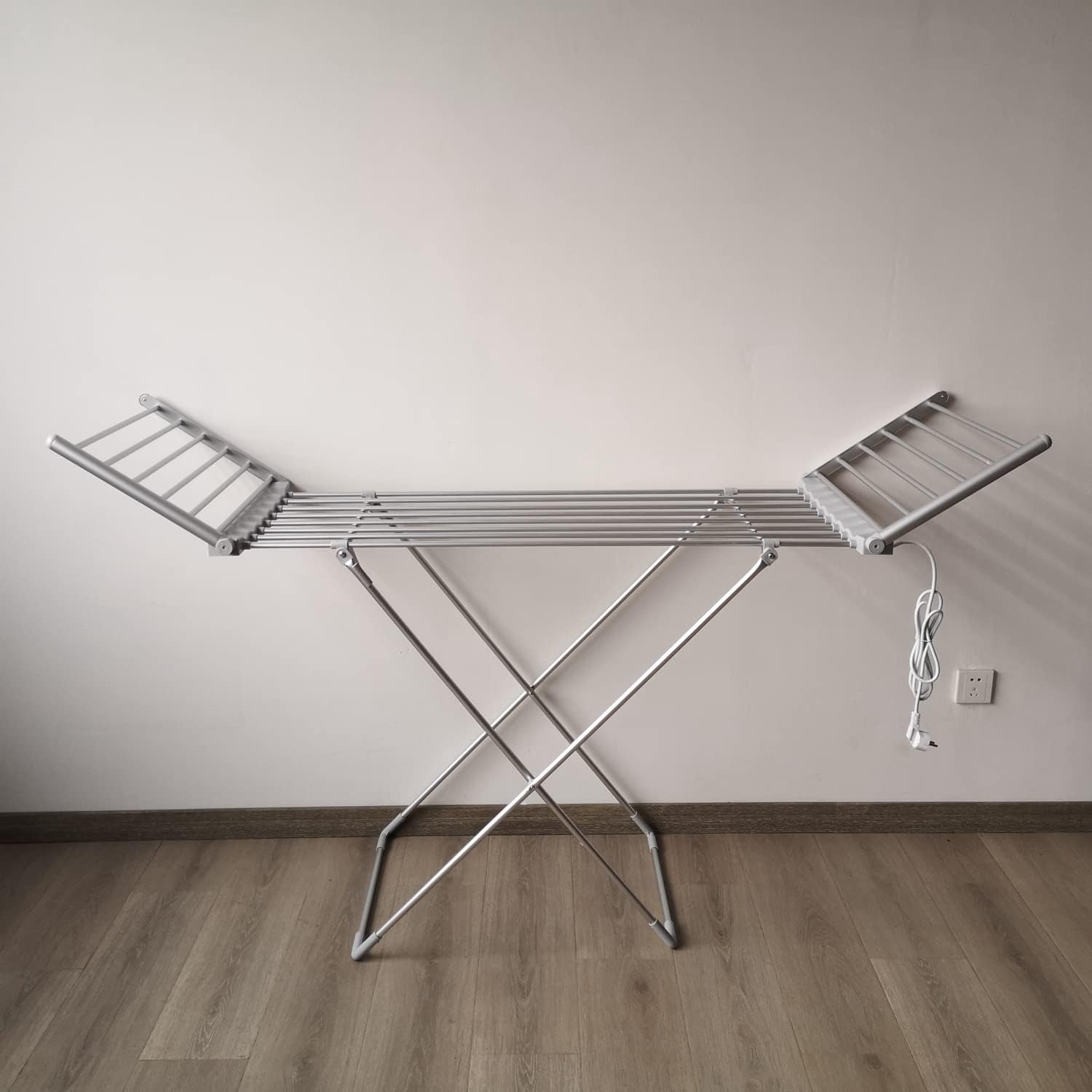 Heated Clothes Drying Rack, Folding Electric Clothes Drying Rack, Collapsible Laundry Drying Rack
