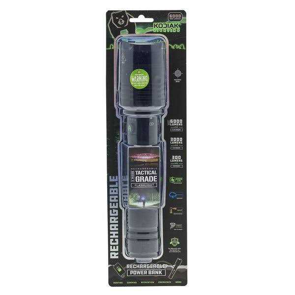 Kodiak 6000 Lumen Rechargeable Flashlight