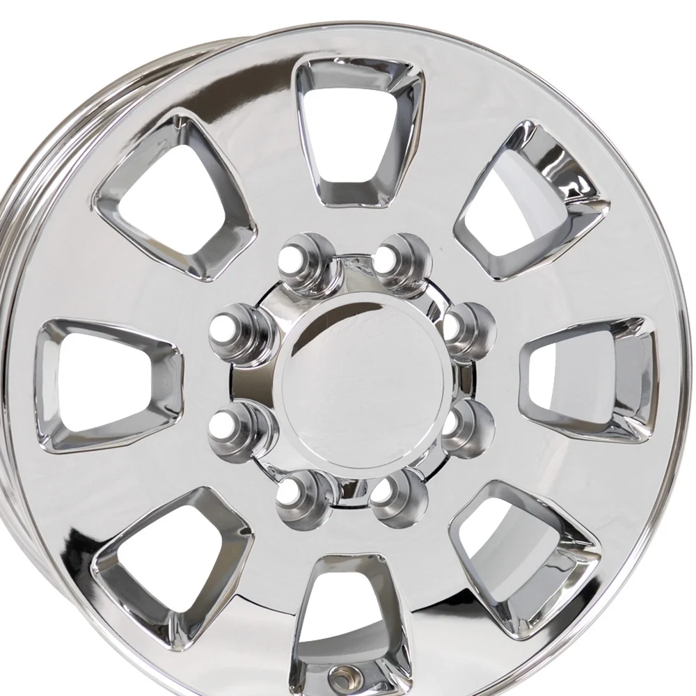 18 inch Rim fits 2011-2018 GMC Sierra 2500/3500 8x180 Chrome 18x8 Wheel Direct Fit