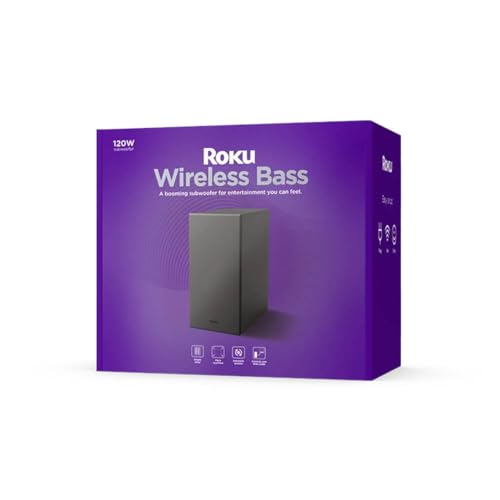 Roku Wireless Bass, Slim Subwoofer Streambar, Streambar Pro Wireless Speakers