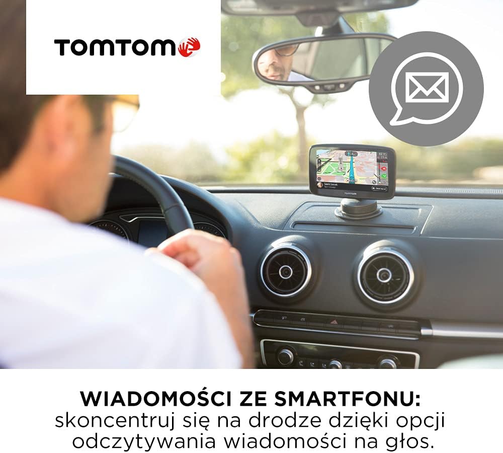 TomTom Car Sat Nav GO Essential, 6 Inch, with Traffic Congestion and Speed Cam Alert trial thanks to TomTom Traffic, EU Maps, Updates via WiFi