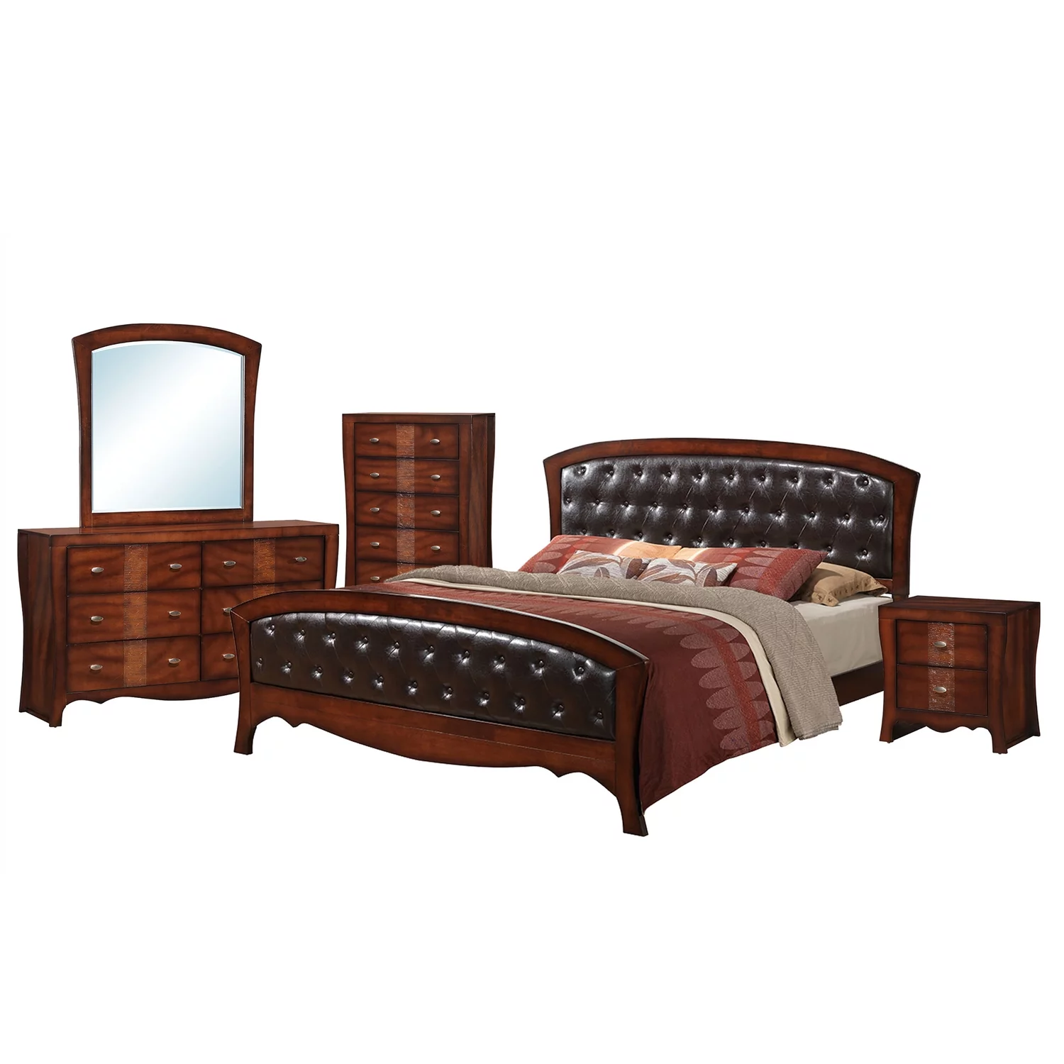 Picket House Furnishings Jansen 5 Piece Queen Bedroom Set in Espresso