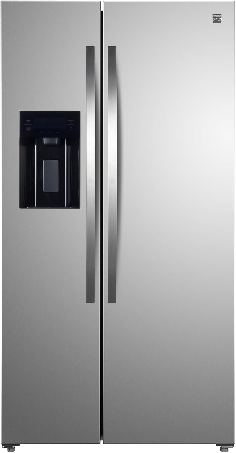 Kenmore 46-51805 Counter-Depth Side Refrigerator/Freezer with Stainless Steel, Water Dispenser, Ice Maker