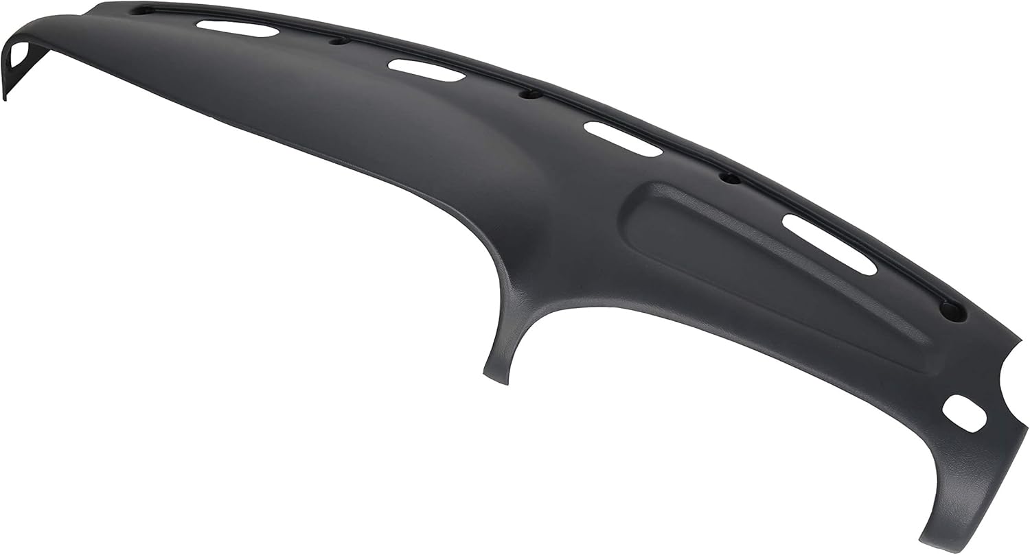ECOTRIC Front Dash Pad Cover Overlay Dashboard Cap Compatible with 1998-2001 Dodge Ram Trucks Gray Molded Dash Bezel Protector