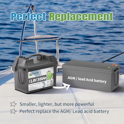 12V 100Ah LiFePO4 Battery, Rechargeabel Deep Cycle Lithium Batteries, 100A BMS with Low-Temp Protection, Perfect for RV, Solar, Boat, Marine