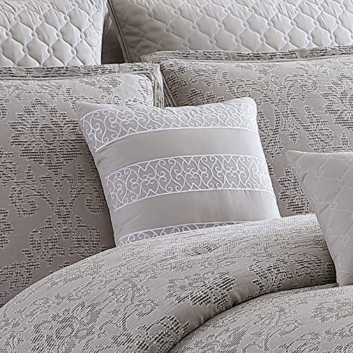 Riverbrook Home 100% Polyester Comforter Set, Queen, Hillcrest - Ivory/Gold, 9 Piece Set