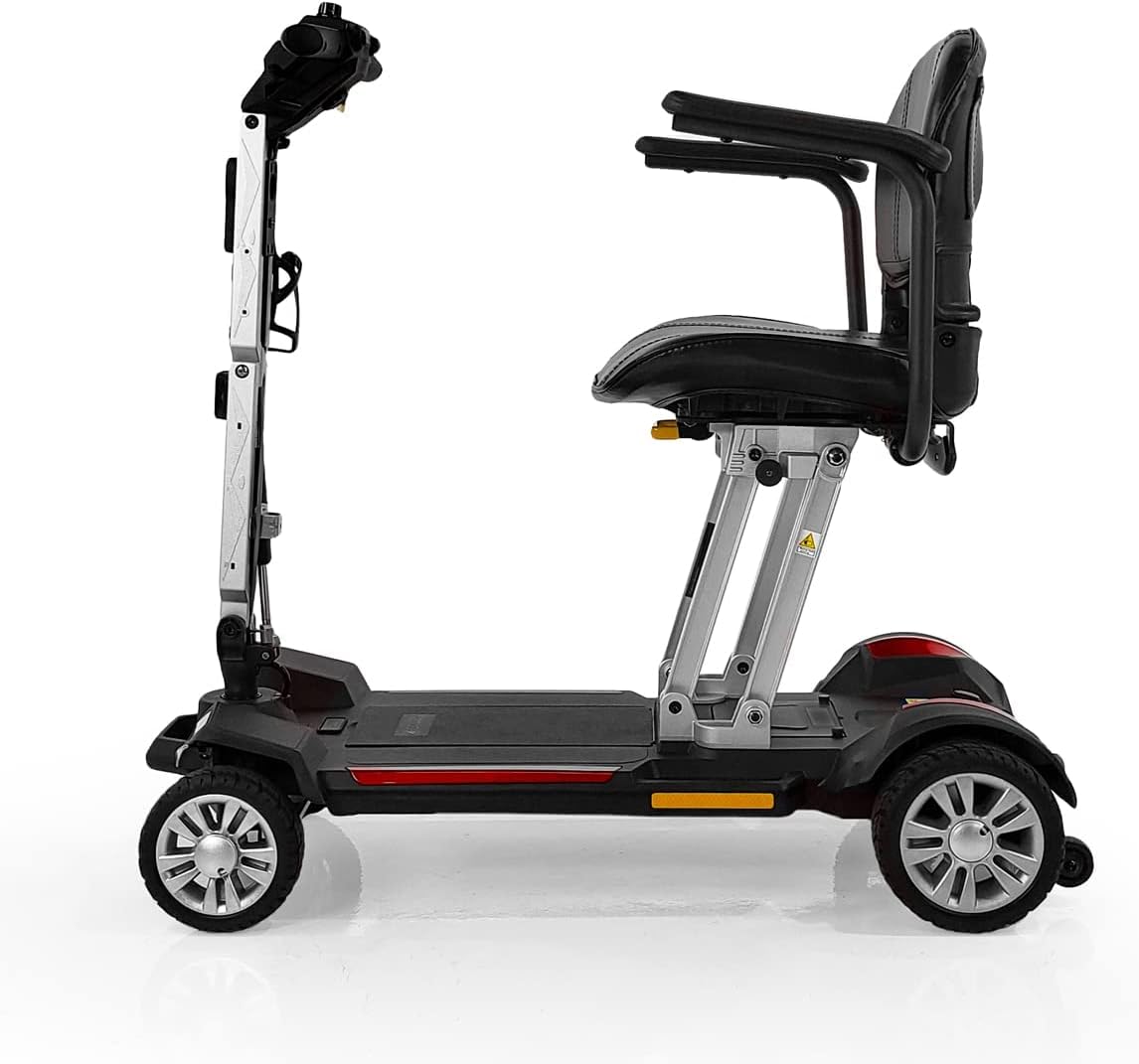 Buzzaround Carry On 4 Wheel Travel Scooter by Golden Technologies-Red