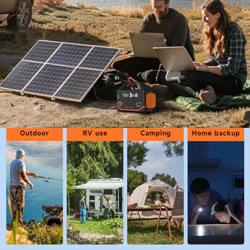 Portable Power Station 600W 293Wh Camping Lithium Battery