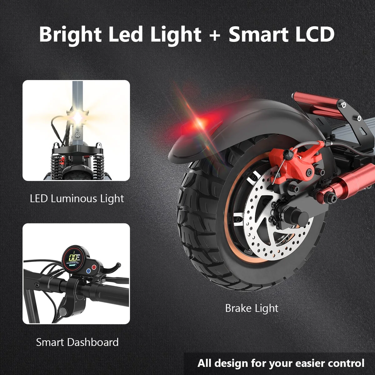 iENYRID Electric Scooter for Adults up to 26 Miles Long Range, 500W 3 Speeds Foldable Commute E-Scooter up to 28mph