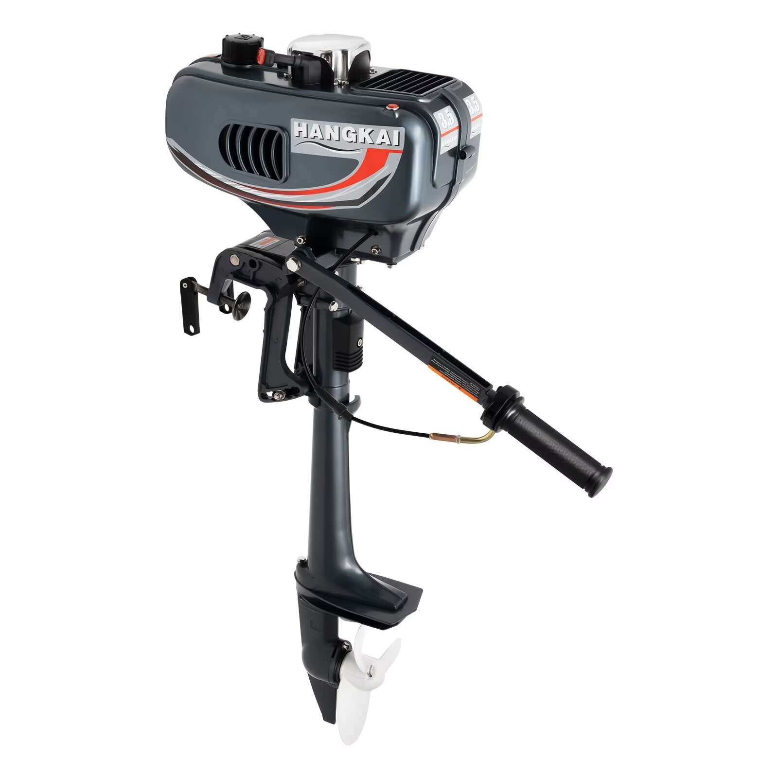 OUKANING 2 Stroke 3.5HP Outboard Motor Heavy Duty Boat Engine CDI & Water Cooling System