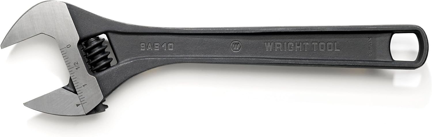 Wright Tool 9AB24 24-Inch Adjustable Wrench with 2-17/32-Inch Maximum Capacity, Black