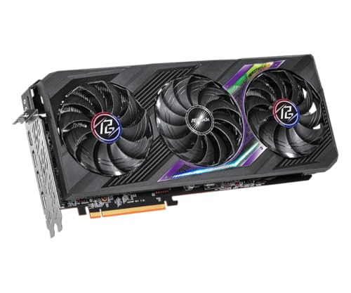 ASRock AMD Radeon RX 7700 XT Challenger 12GB GDDR6 192-bit 0dB Silent Cooling 7680 x 4320 DisplayPort HDMI LED Indicator 18Gbps Dual Fan Graphics Card