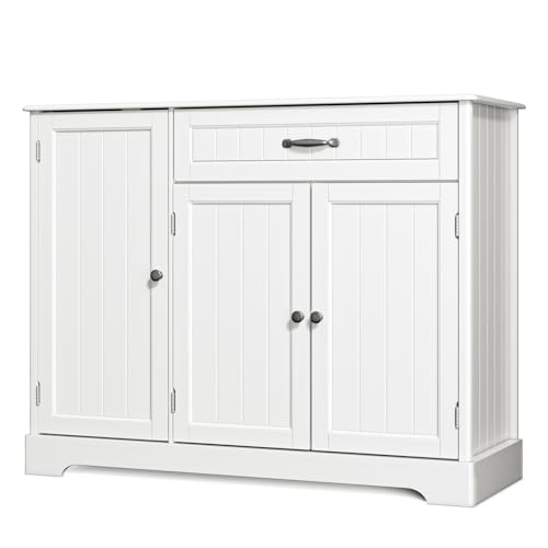 Gizoon Kitchen Sideboard Buffet Cabinet with Storage Small Coffee Bar Cabinet with Drawer