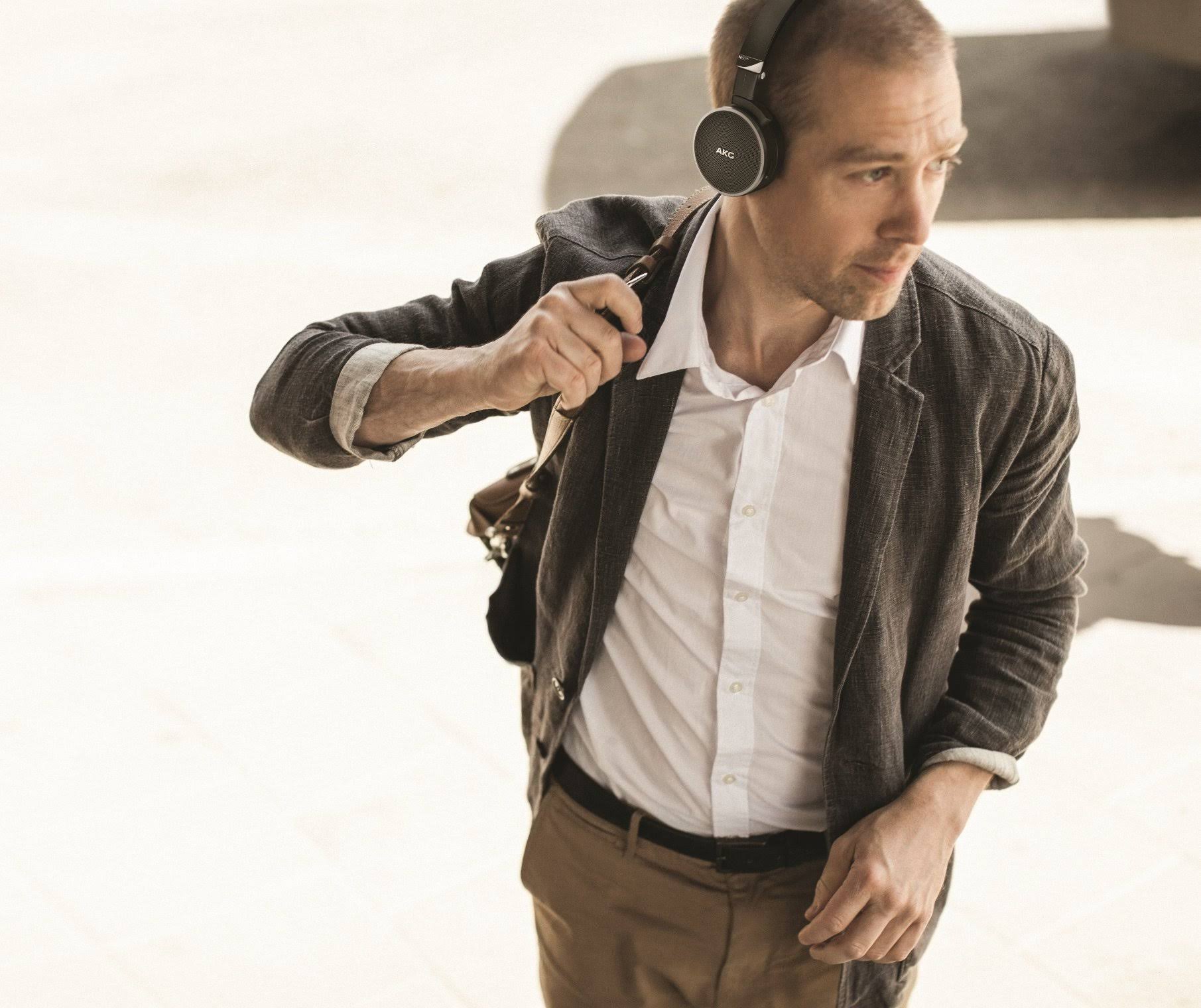 AKG N60NC Noise-Canceling On-Ear Headphones (Black)