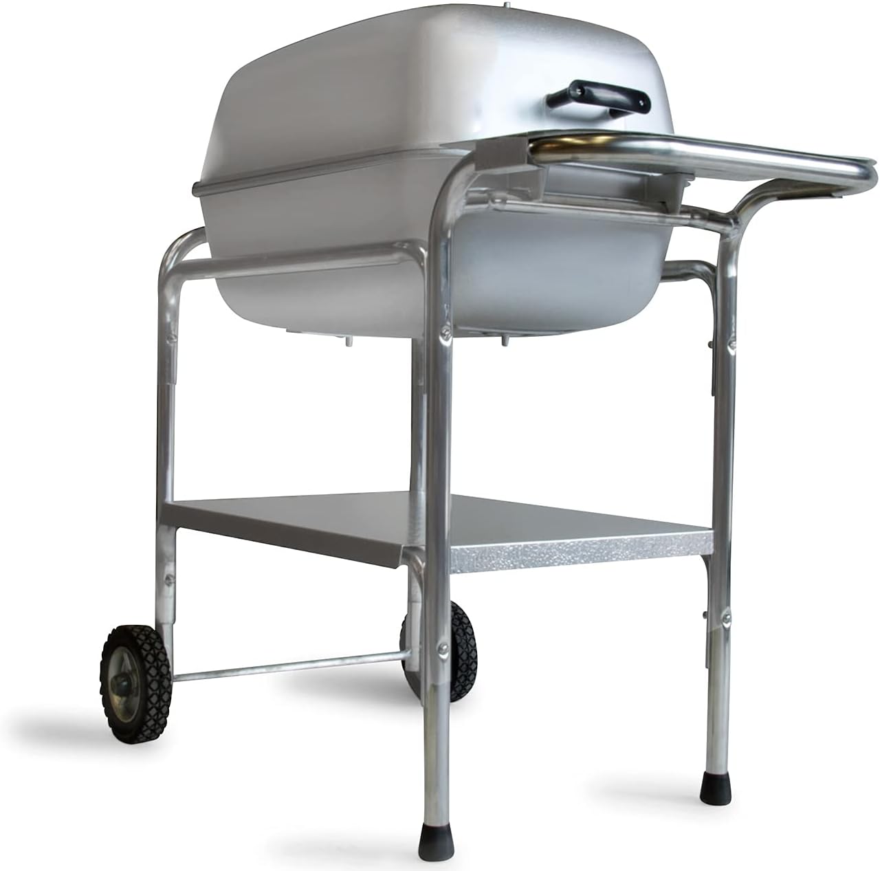 PK Grills PKO-SCAX-X Charcoal BBQ Grill and Smoker Combo, Regular, Silver
